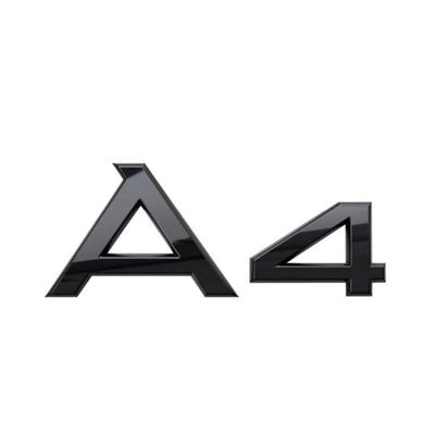 Logo Coffre Audi A1 A3 A4 A5 A6 A7 A8 Q - vue de dessus 2 - Becquet Voiture
