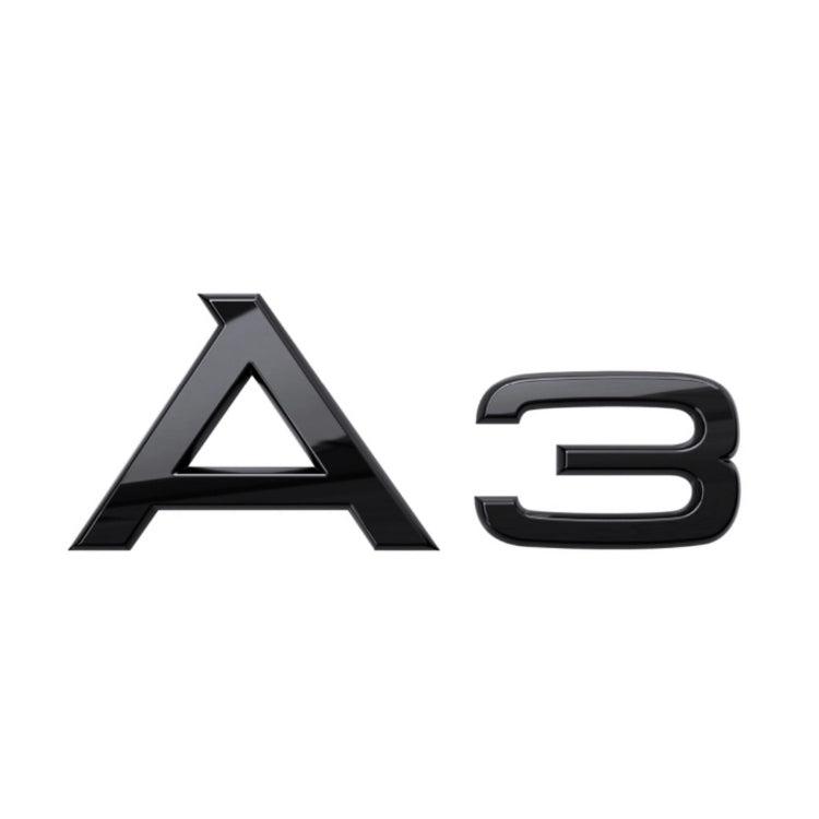 Logo Coffre Audi A1 A3 A4 A5 A6 A7 A8 Q - vue de face 2 - Becquet Voiture
