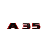Logo Coffre Mercedes Classe A A35 A45S AMG - vue de dessus 2 - Becquet Voiture