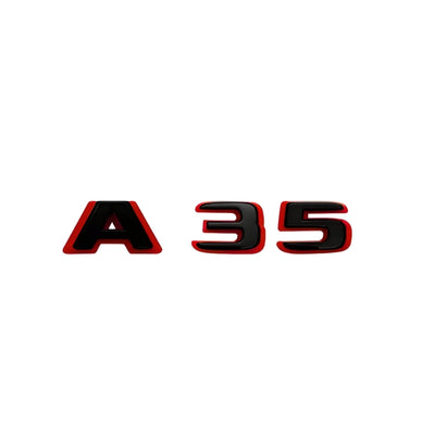 Logo Coffre Mercedes Classe A A35 A45S AMG - vue de dessus 2 - Becquet Voiture