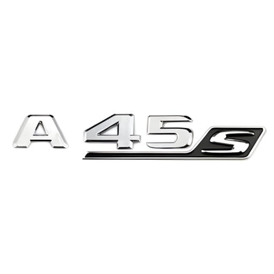 Logo Coffre Mercedes Classe A A35 A45S AMG - vue de profil 3 - Becquet Voiture