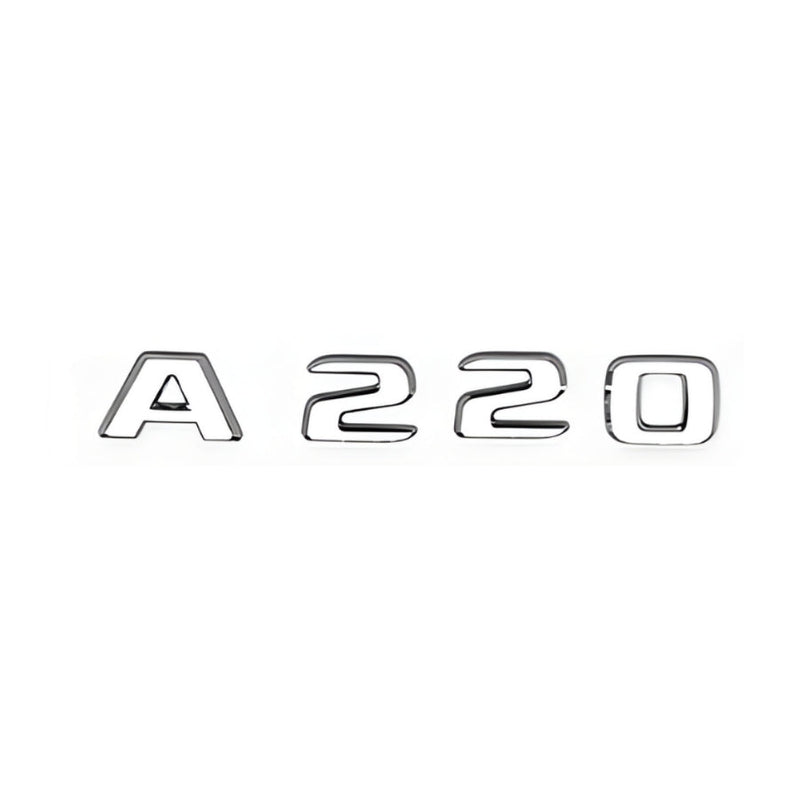 Logo Coffre Mercedes Classe A A35 A45S AMG - vue de trois-quarts 2 - Becquet Voiture