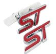 Logo de Calandre Ford ST Rouge Chrome 7,2cm