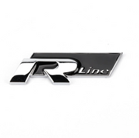 Logo de calandre Volkswagen R-Line - vue de profil - Becquet Voiture