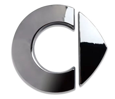 Logo de capot Smart métal - vue de face - Becquet Voiture