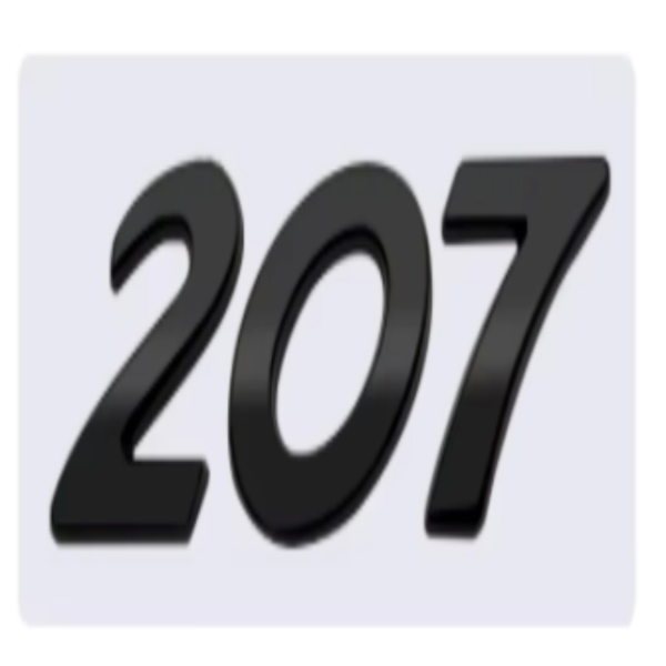 Logo de Coffre Peugeot 207 Noir Argent - vue de face - Becquet Voiture