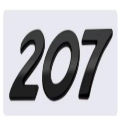 Logo de Coffre Peugeot 207 Noir Argent - vue de face - Becquet Voiture