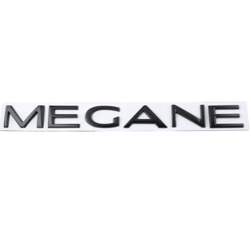 Logo de Coffre Renault Megane Noir 24cm - vue de face - Becquet Voiture