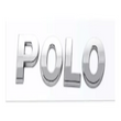 Logo de Coffre Volkswagen Polo 130mm ABS Argent Noir