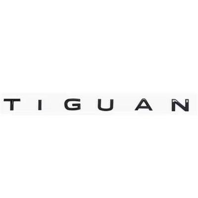 Logo de coffre Volkswagen Tiguan Noir Brillant - vue arrière - Becquet Voiture