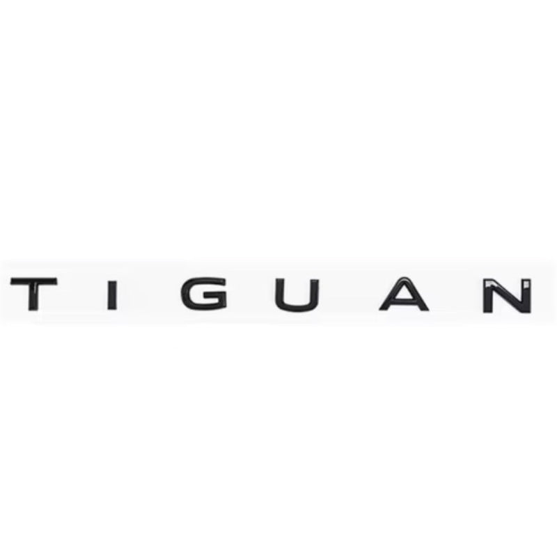 Logo de coffre Volkswagen Tiguan Noir Brillant - vue arrière - Becquet Voiture