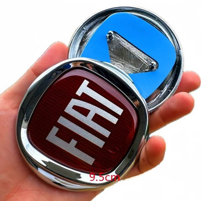 Logo Emblème Fiat Capot Coffre 9,5cm 12cm ABS - vue de profil - Becquet Voiture