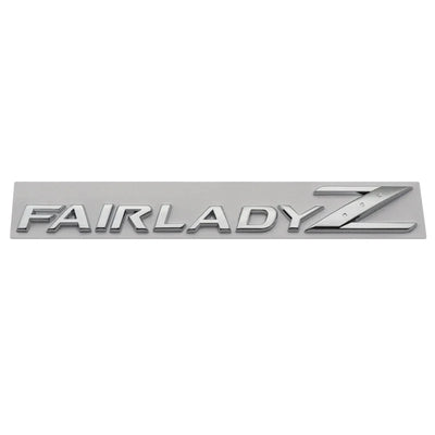 Logo Emblème Nissan 350Z 370Z Fairlady Noir Chrome - vue arrière 2 - Becquet Voiture