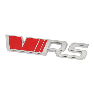 Logo Emblème Skoda RS Avant Arrière - détail du montage - Becquet Voiture