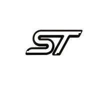 Logo Emblème ST Ford Focus Avant Arrière 7.9cm - installé sur véhicule - Becquet Voiture