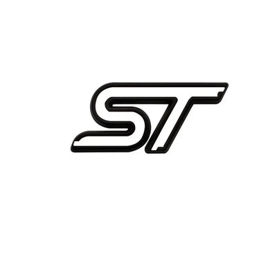 Logo Emblème ST Ford Focus Avant Arrière 7.9cm - installé sur véhicule - Becquet Voiture