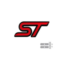 Logo Emblème ST Ford Focus Avant Arrière 7.9cm - vue rapprochée - Becquet Voiture