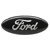 Logo Ford Noir Badge Insigne Calandre 3D - vue arrière - Becquet Voiture