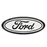 Logo Ford Noir Badge Insigne Calandre 3D - vue de trois-quarts - Becquet Voiture