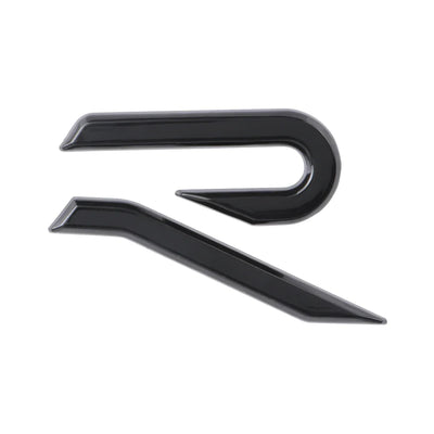 Logo Golf 8 R Badge Coffre - Noir, Bleu, Chrome, - vue rapprochée - Becquet Voiture