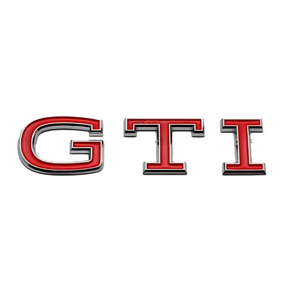 Logo GTI VW Golf 8 MK8 Emblème Badge - installé sur véhicule - Becquet Voiture