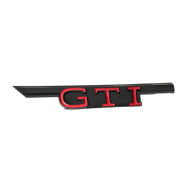Logo GTI VW Golf 8 MK8 Emblème Badge - vue de dessus - Becquet Voiture