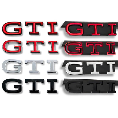 Logo GTI VW Golf 8 MK8 Emblème Badge - vue de face - Becquet Voiture