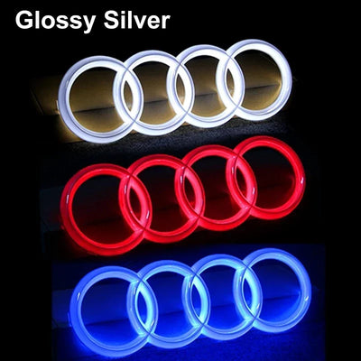 Logo LED Audi Calandre Lumineux A3 A4 A5 A6 Q3 Q5 - vue arrière - Becquet Voiture