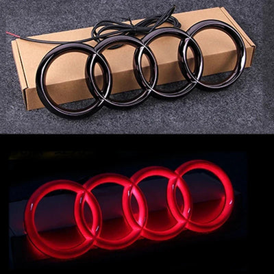 Logo LED Audi Calandre Lumineux A3 A4 A5 A6 Q3 Q5 - vue de dessus 2 - Becquet Voiture