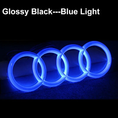 Logo LED Audi Calandre Lumineux A3 A4 A5 A6 Q3 Q5 - vue de face 2 - Becquet Voiture