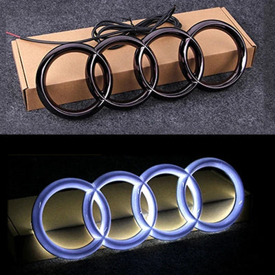 Logo LED Audi Calandre Lumineux A3 A4 A5 A6 Q3 Q5 - vue rapprochée 2 - Becquet Voiture