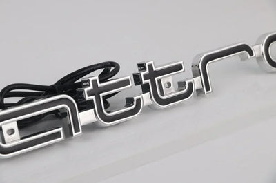 Logo LED Calandre Audi Quattro A3 A4 A6 Q5 Q7 - vue arrière - Becquet Voiture