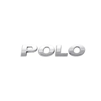 Logo Lettres POLO Arrière VW 13cm - packshot studio - Becquet Voiture
