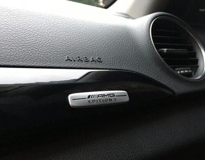 Logo Mercedes AMG Édition 1 Adhésif 3M 5,7cm - vue arrière - Becquet Voiture