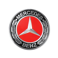 Logo Mercedes AMG Sticker Capot Noir Chrome - installé sur véhicule - Becquet Voiture