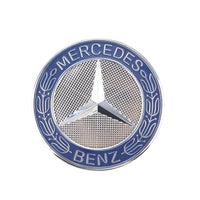 Logo Mercedes AMG Sticker Capot Noir Chrome - packshot studio - Becquet Voiture