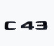 Logo Mercedes C 43 Noir Brillant Coffre Arrière