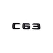 Logo Mercedes C 63 Noir Brillant Coffre Arrière