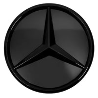 Logo Mercedes Calandre 3D Noir Chrome LED - vue arrière - Becquet Voiture