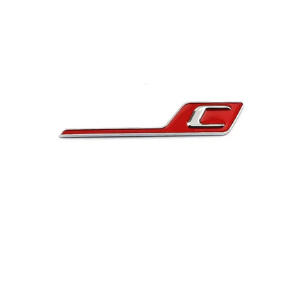 Logo Mercedes Lettres C S R AMG Badge - vue de dessus 2 - Becquet Voiture