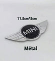 Logo Mini Cooper Emblème Métal 11.5cm Capot Arrière