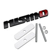 Logo Nismo Badge Nissan Noir Chrome Avant Arrière