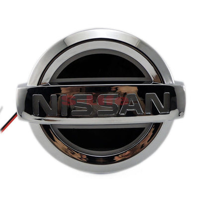 Logo Nissan Lumineux Calandre LED 130 150 176mm - installé sur véhicule - Becquet Voiture