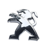 Logo Peugeot 3D Autocollant Volant Coffre Calandre - packshot studio - Becquet Voiture
