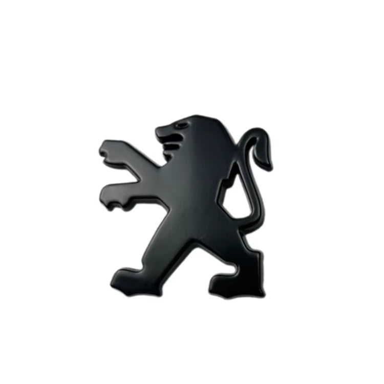 Logo Peugeot 3D Autocollant Volant Coffre Calandre - vue de profil 2 - Becquet Voiture