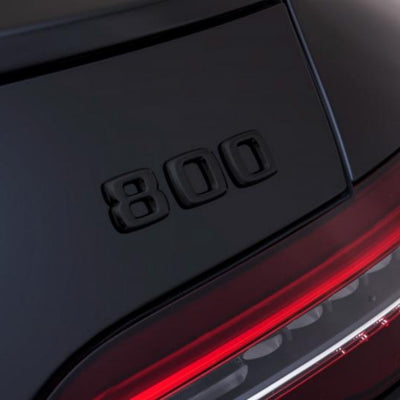 Logo Puissance Brabus Mercedes 400 à 980 - vue de profil - Becquet Voiture