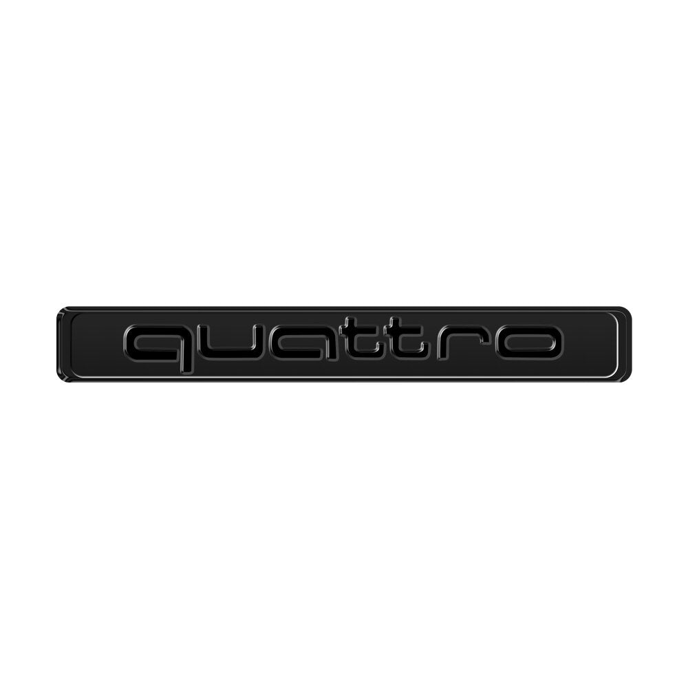 Logo Quattro Audi Emblème Intérieur Plusieurs Tailles - détail du montage - Becquet Voiture