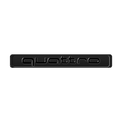 Logo Quattro Audi Emblème Intérieur Plusieurs Tailles - détail du montage - Becquet Voiture