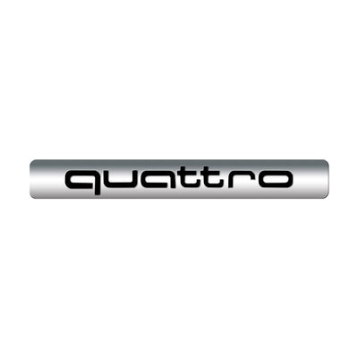 Logo Quattro Audi Emblème Intérieur Plusieurs Tailles - en situation - Becquet Voiture