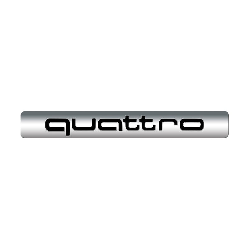 Logo Quattro Audi Emblème Intérieur Plusieurs Tailles - en situation - Becquet Voiture